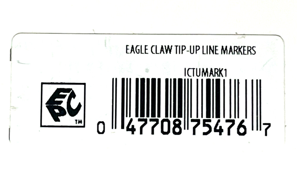 4 PACKS Eagle Claw Tip-Up Line Markers 6-Count Package #ICTUMARK1