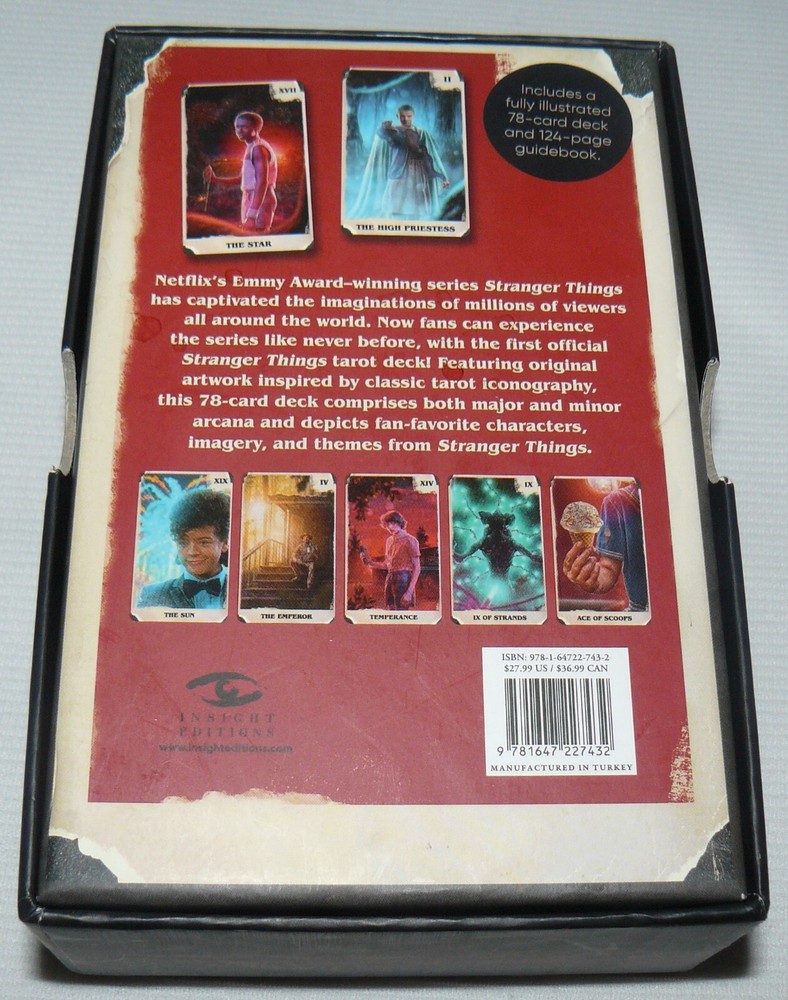 First Official Netflix Stranger Things Tarot Deck 78 Cards & Book
