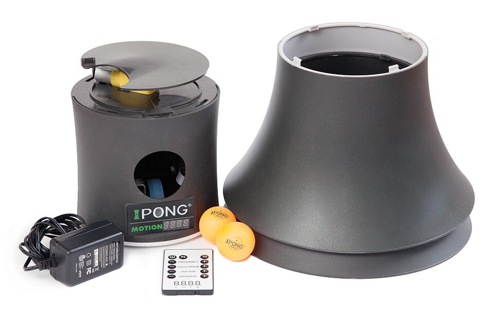 iPong Trainer Motion Table Tennis Training Robot, 80 Training Balls & Pickup Net