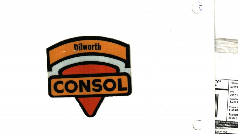 NICE DILWORTH SHIELD CONSOL COAL CO. COAL MINING STICKER # 331