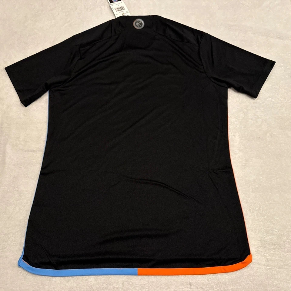 2024-25 Adidas Men’s New York City FC Black Away Soccer Jersey Large NYCFC Sz L