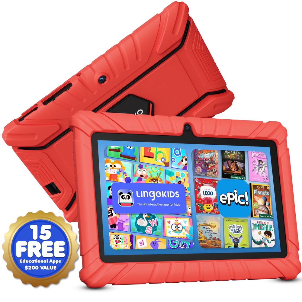 Contixo V8-red Tablet 7  32gb Android Red With Parental Control