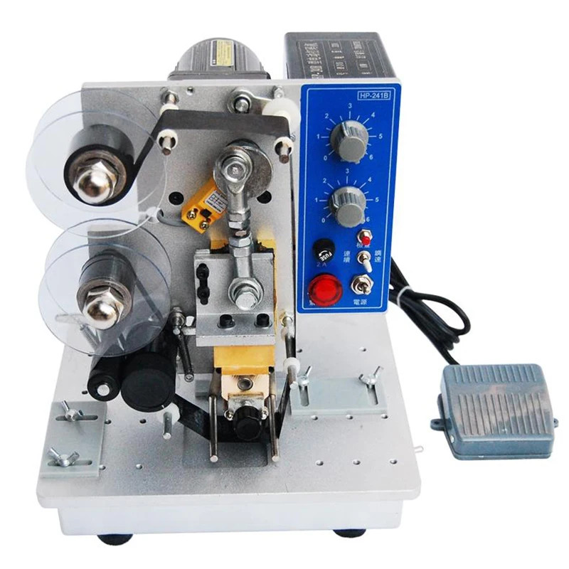 Semi-automatic Electric Hot Stamp Ribbon Code Printer Ribbon Coder HP-241B 220v