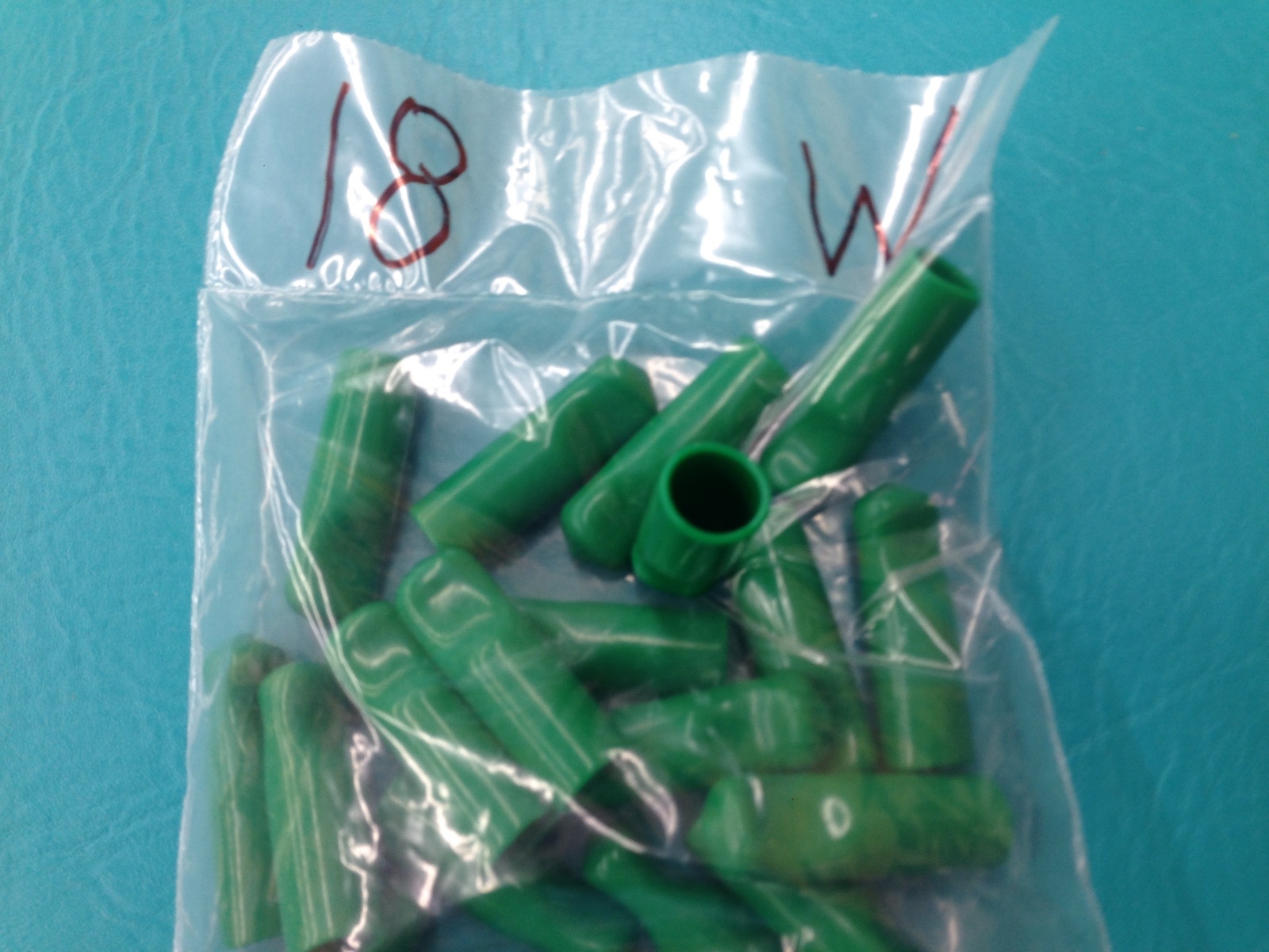 1/2" Rubber Bolt Cap Protectors Rod Tube Thread Finger Tip Pull 18 Cover Green