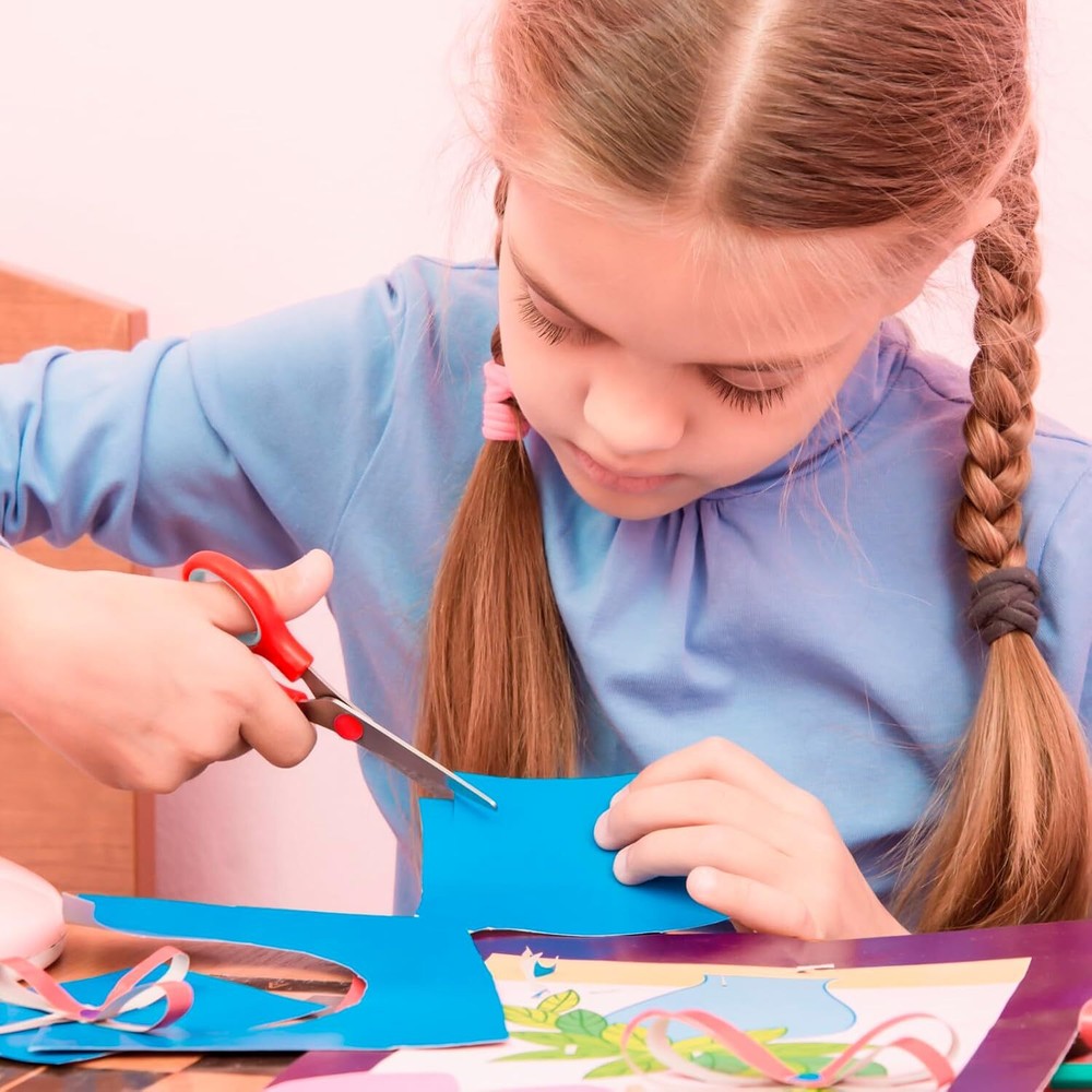 Scissors, Rkqoa 8" Scissors All Purpose 6 Pack - Multicolor 6