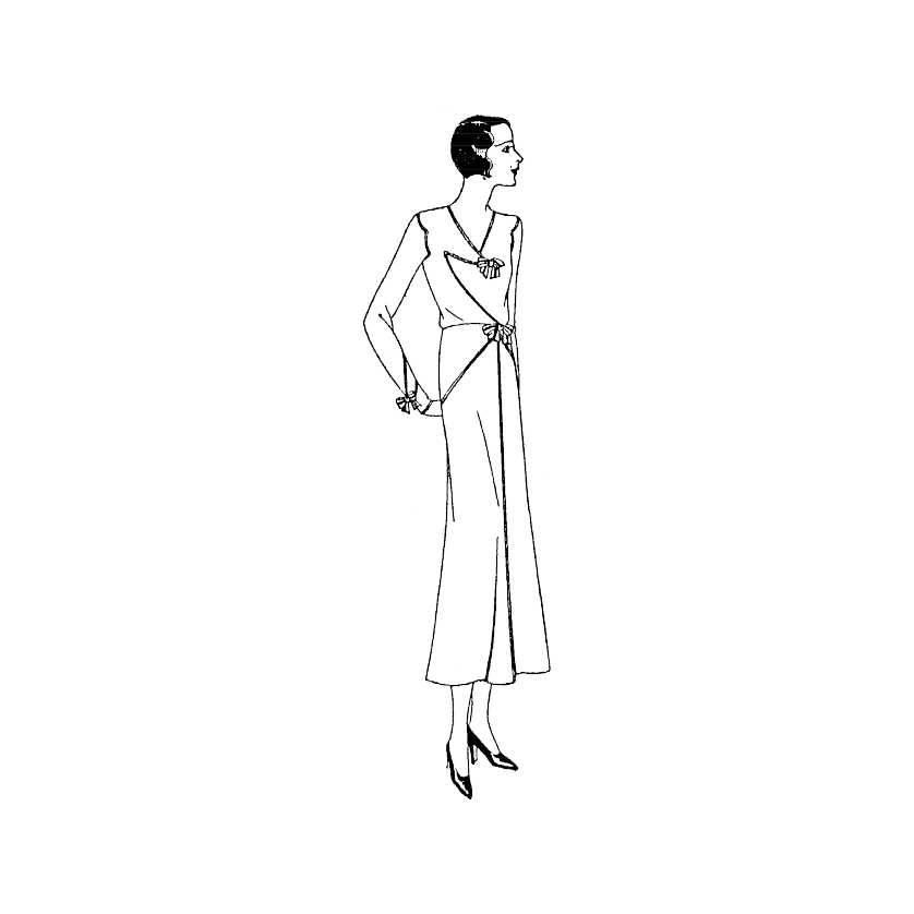 Past Patterns 1691 - 1930s Chantal Dress Sewing Pattern bust size 36" b36
