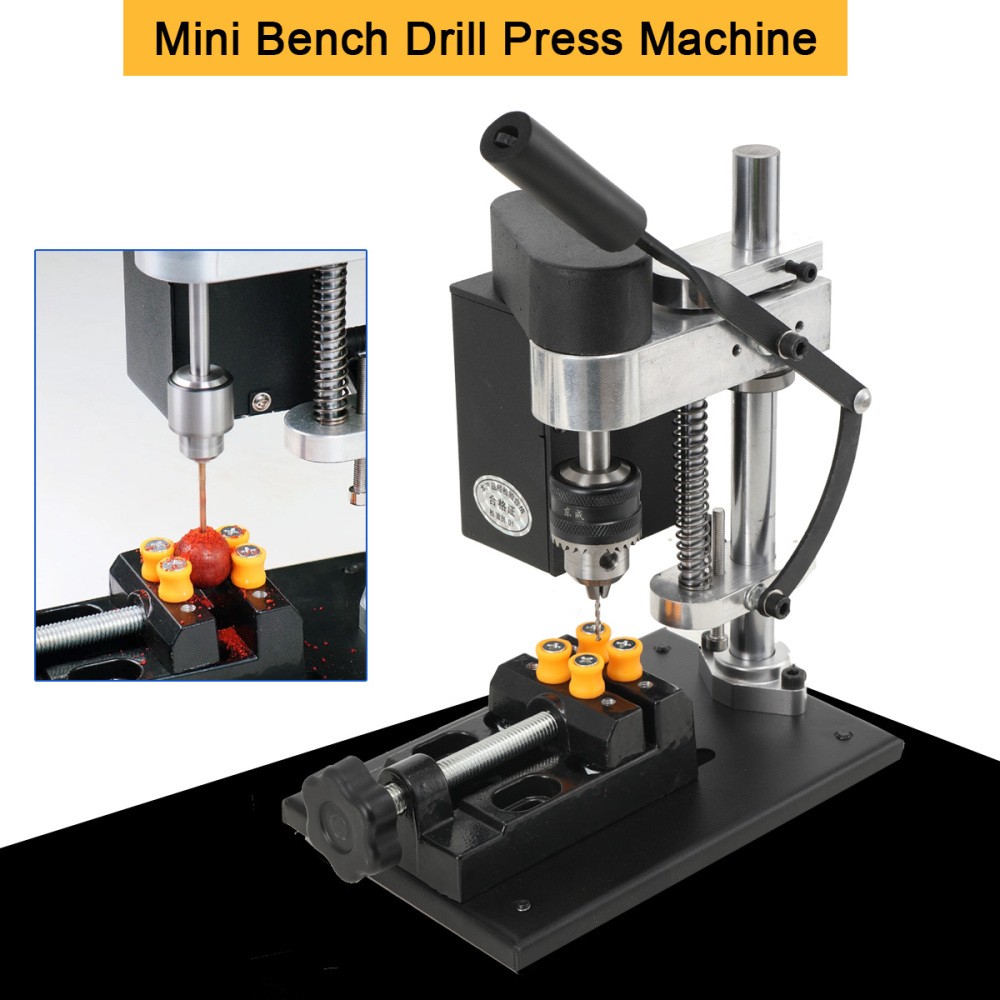 Mini Bench Drill Press Adjustable 7-Speed Mini CNC Table Drilling Machine 120W