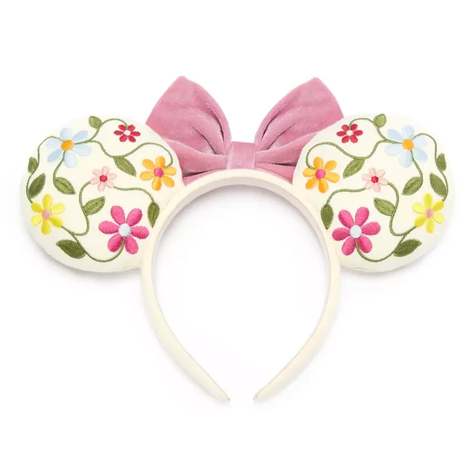 Disney Parks x Baublebar Minnie Mouse Floral Adult Ear Headband NWT