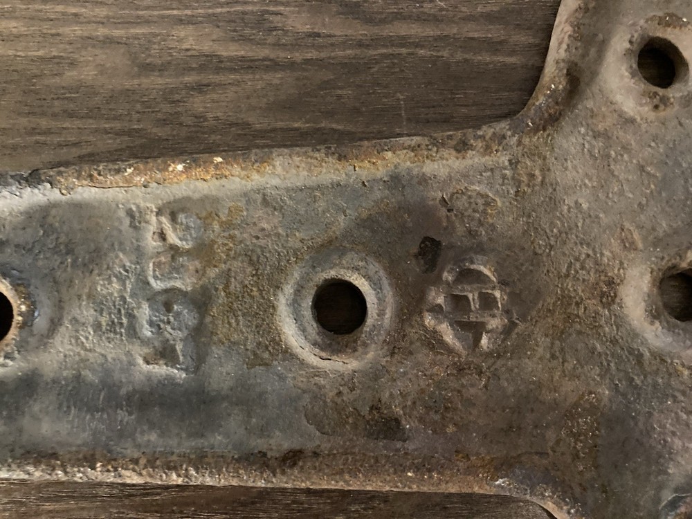 Large Cast Iron Hinge Off Railroad Refrigerator Car