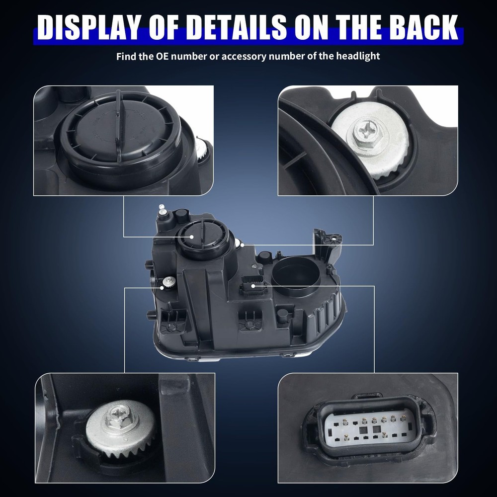 Headlight Assembly Halogen Left for 2015-2022 Challenger CH2502267