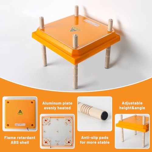 Brooder Heater for Chicks, 10" x 10" for 15 Chicks Heating Plate with 1Pack
