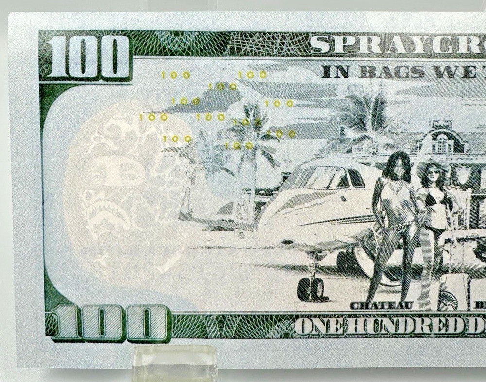 Sprayground $100 Dollar Bill Accessory Play Funny Money Note Unused