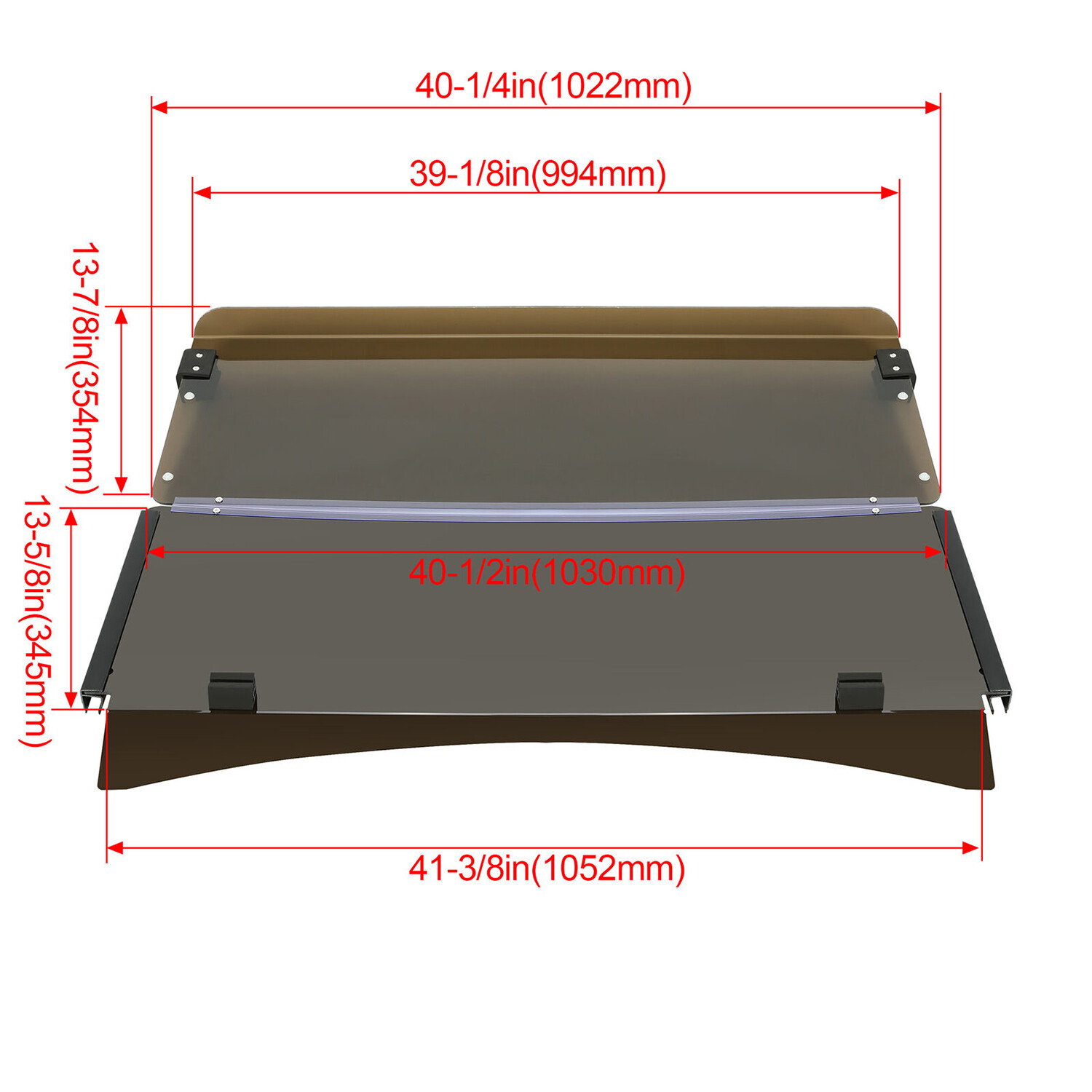 For EZGO TXT 2014-UP Golf Cart Fold Down Folding Tinted Windshield Windscreen
