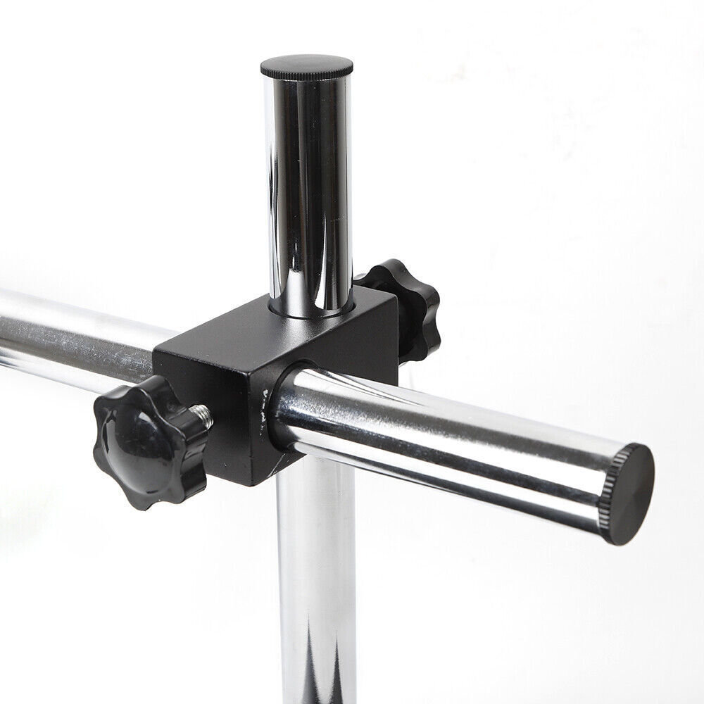 Lab Dual Arm Set 50 mm Digital Microscope Camera Table Stand Holder Lift Bracket