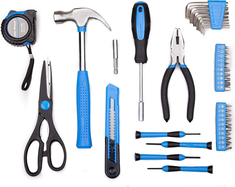 CARTMAN 39piece Cutting Plier Tool Set with Plastic Toolbox Blue
