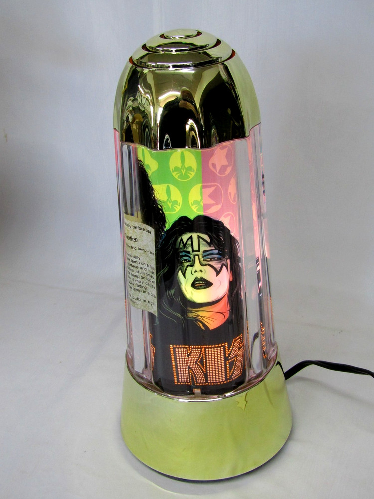 Vintage KISS 2004 Spencer Gifts Motion Lamp, Tested Working - NICE
