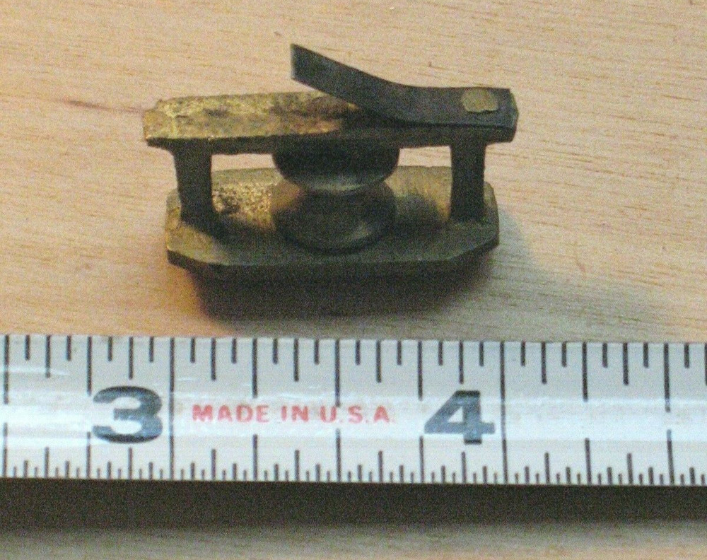 Roll Top Desk Solid Brass Roll Up Wheel Cable Pully Antiques Victorian
