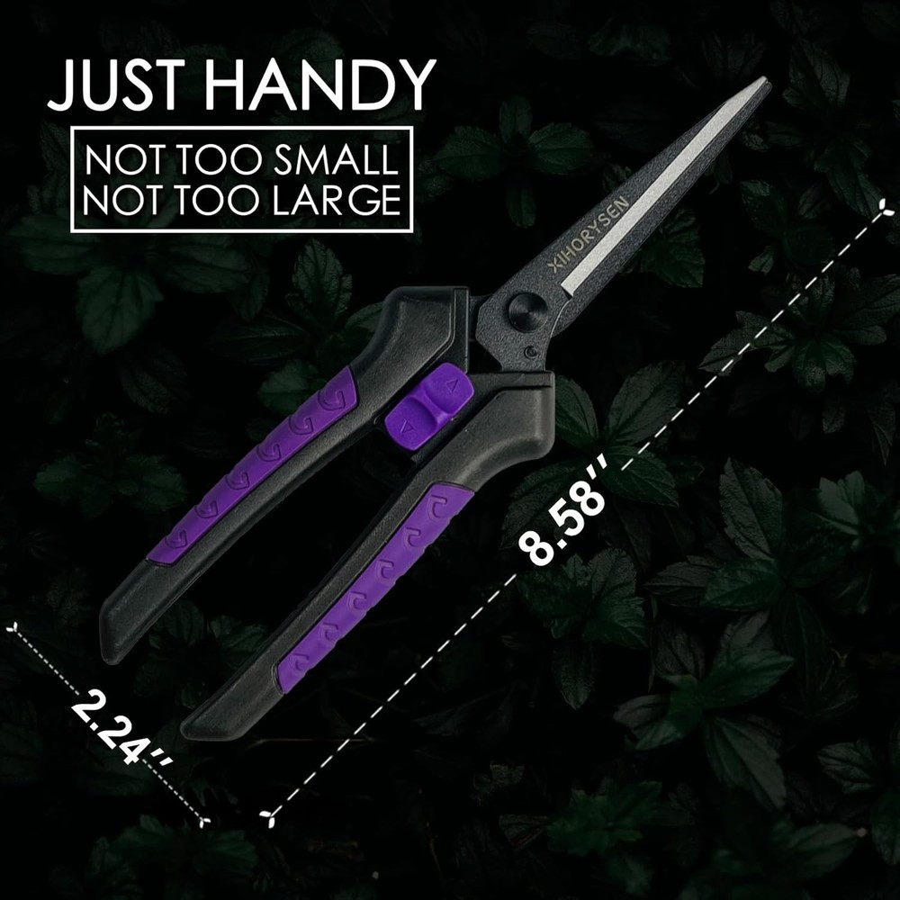 8.58" Precision Pruning Shears with Non-Stick Blade - Comfortable Gardening Tool