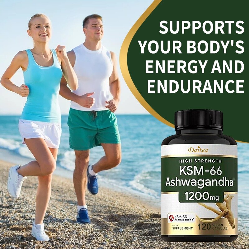 KSM-66 Ashwagandha 1200 Mg - Balance Mood, Reduce Stress,Increase Stamina