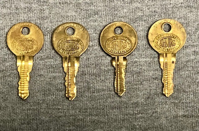 MANY Original Brass "SEEBURG" Wall Box Key sold individually by Lock Code Number