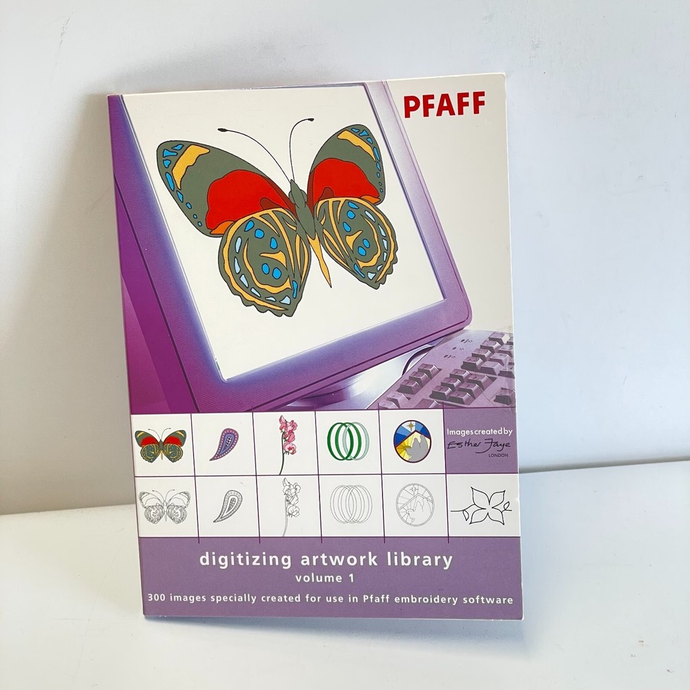 Pfaff Digitizing Artwork Library vol 1. CD This is artwork for digitizing! NEW