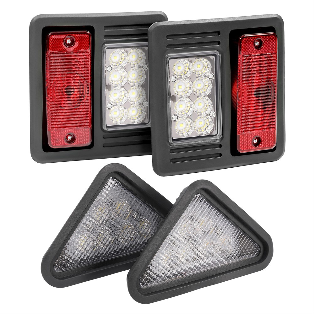 4x LED Headlight Tail Exterior Light Kit For Bobcat Skid Steer Loader