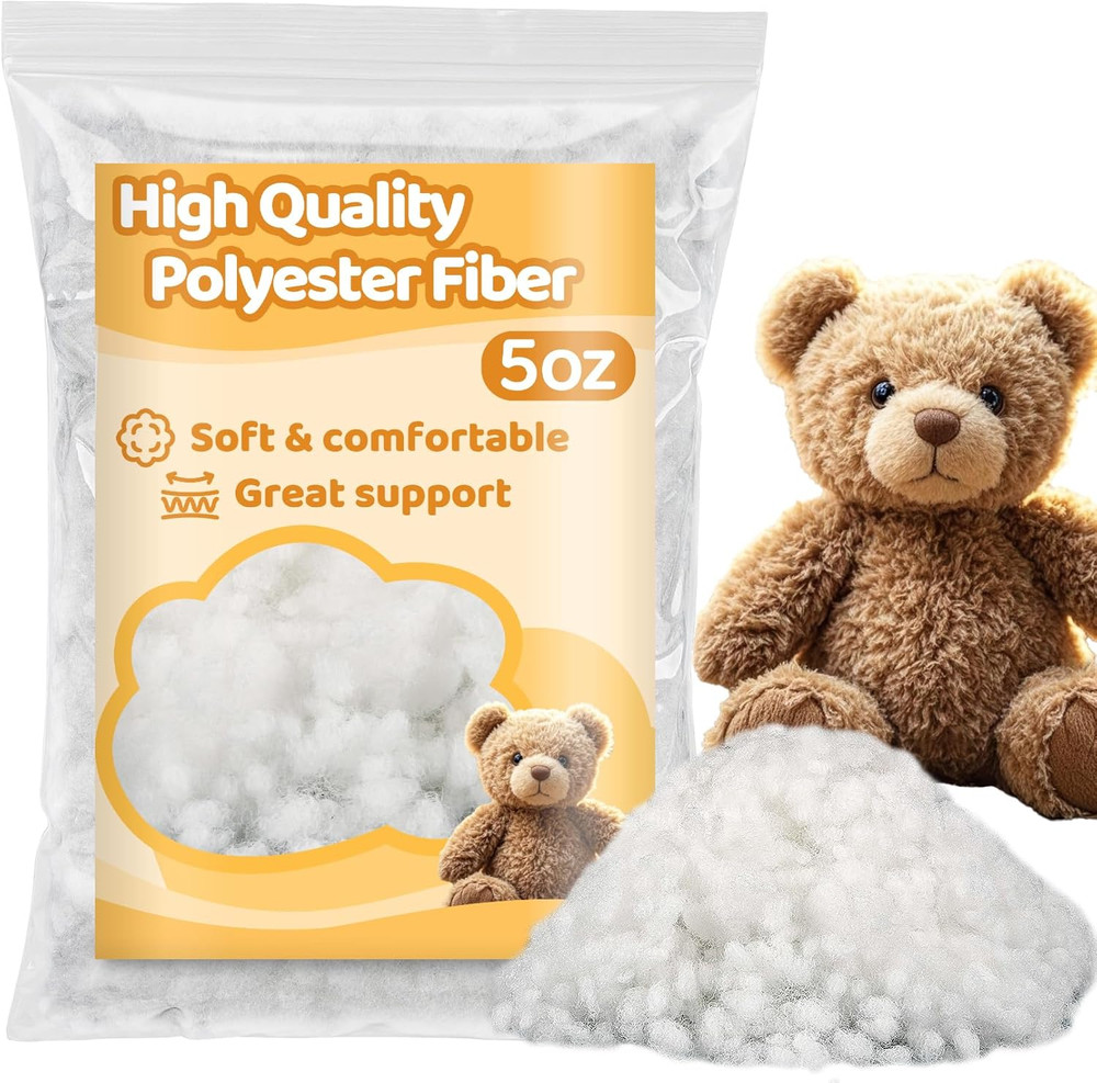 5.3 OZ  Polyester Fiberfill Stuffing - Premium Polyfill Stuffing for Stu