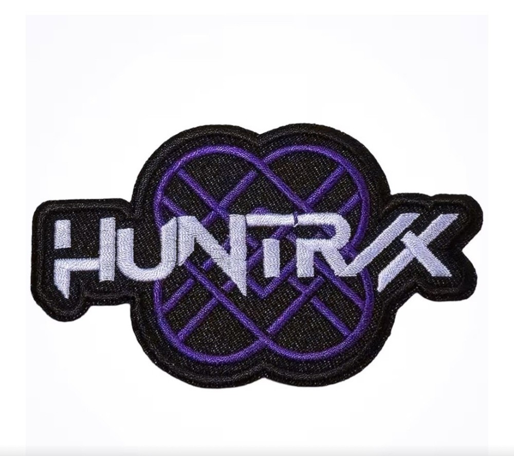 Huntrix K-Pop Demon Hunter logo patch 4 inch Iron on Embroidered DIY patch