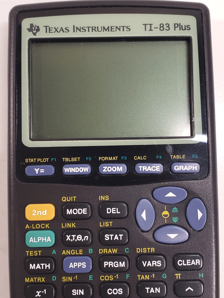Texas Instruments TI-83 Plus Graphing Calculator with Slide Cover - Working
