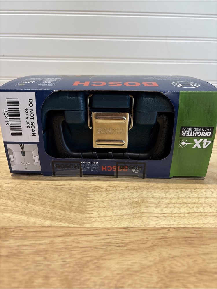 Bosch GPL100-50G Green Beam Self-Leveling Alignment 5-Point Laser