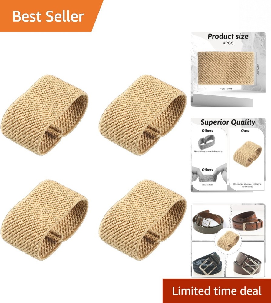 Versatile Elastic Loop Holders - 4 Pack for Securing 1.5" Belts and Straps