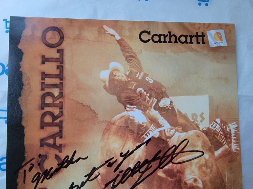 Gilbert Carrillo PBR Hand Signed 8 x 11