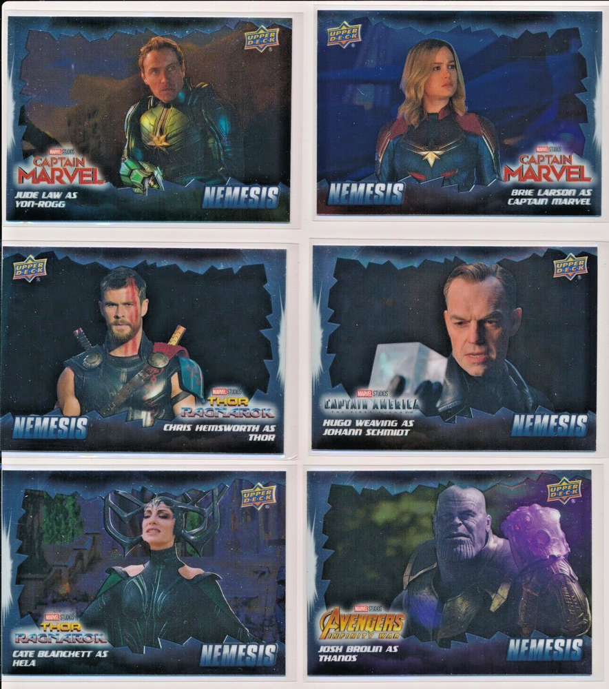 2022 Upper Deck Marvel Allure NEMESIS Insert - Complete Set - 12 Cards