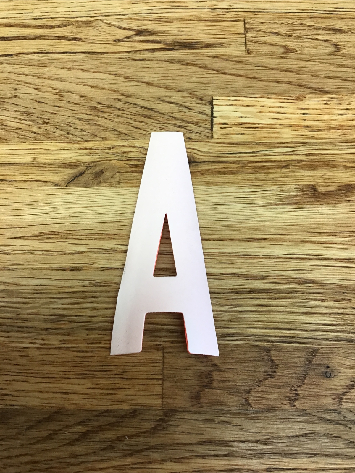 Firefighter / EMT Turnout Coat Reflective Iron-On Letter “A” Orange/Red D-6