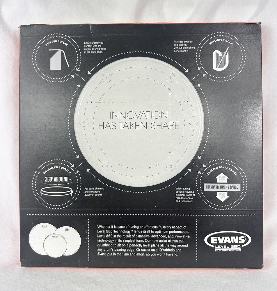 Evans G2 Clear Tom Drum Head, 8 Inch with original box