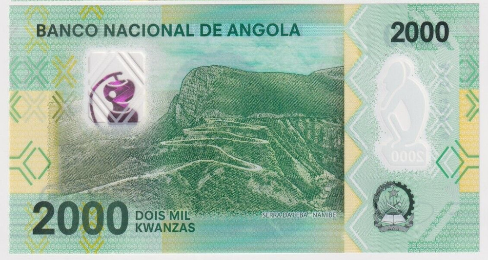 ANGOLA 2000 KWANZAS (2020) - P-NEW UNC Polymer Notes -Prefix A