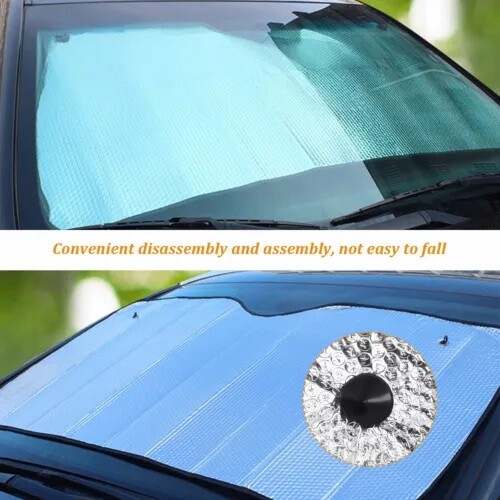 2 X Foldable Auto Car Windshield Sun Shade Shield Cover Visor Block UV Protector