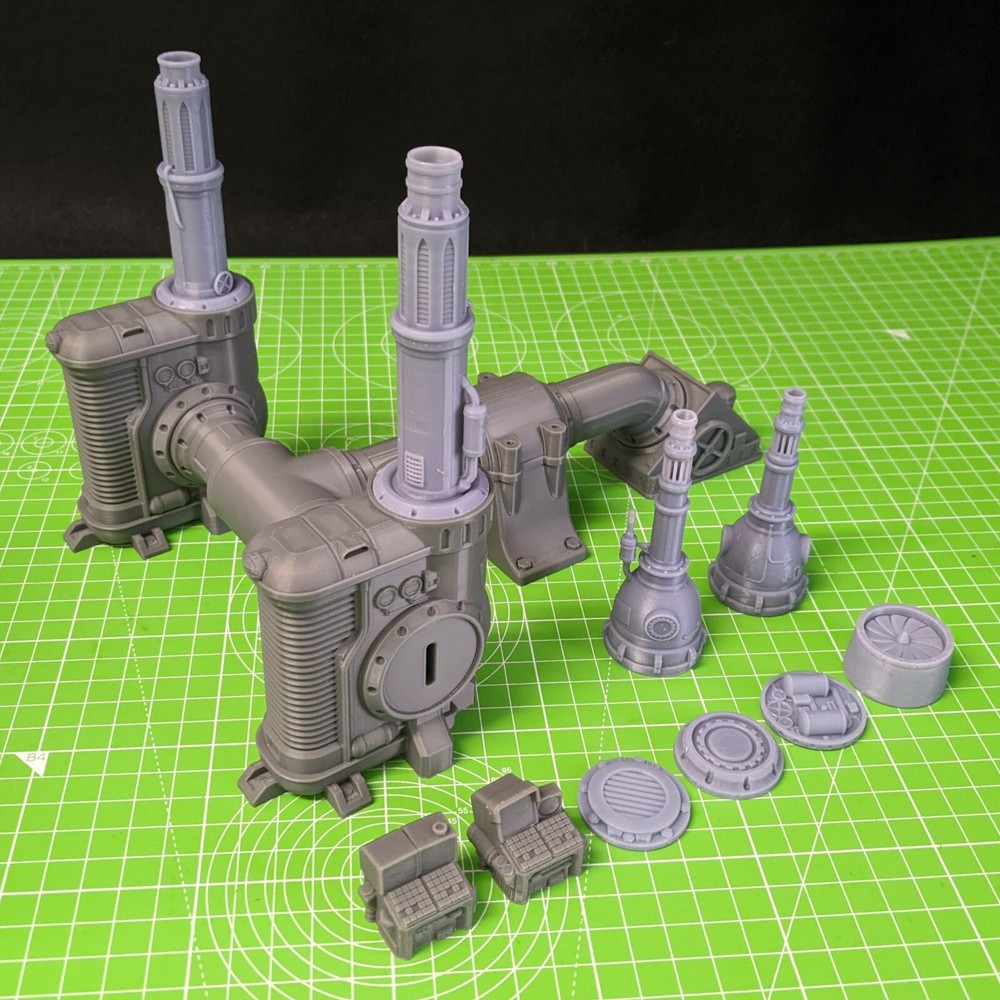 Thermic plasma regulator BUNDLE V2 [REZModular] sci-fi terrain / 28mm