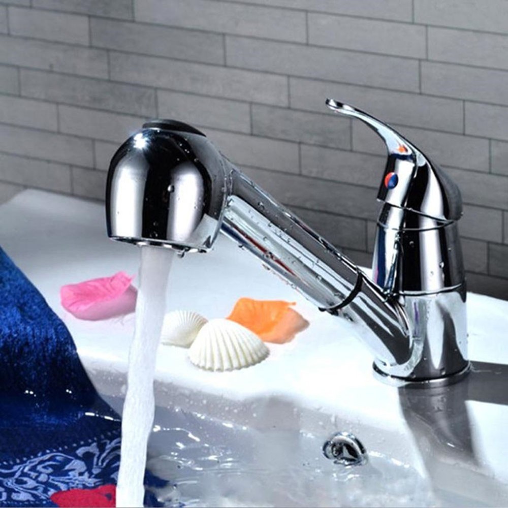 Upgrade Your Kitchen Sink with G1/2 Pull out Faucet and Two level Function