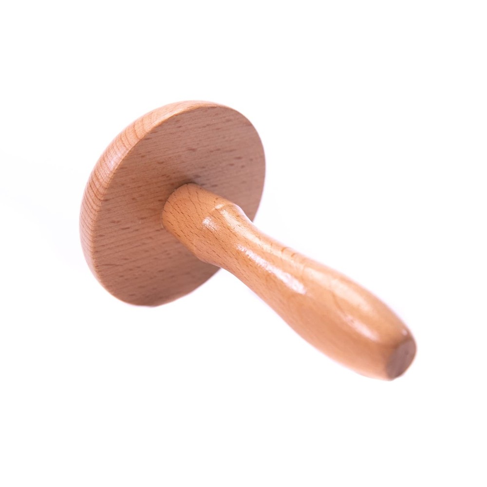 Quilted Wooden Darning Mushroom - Strong Handle for Sock & Knitting Mending