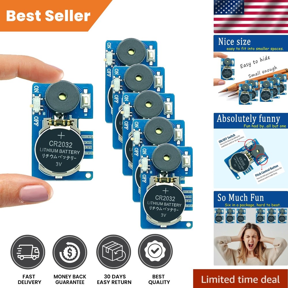 Ultimate 6-Pc Noise Maker Prank Kit for Endless Office Laughter & Fun