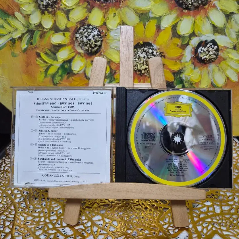 Bach Guitar Performance CD by Schulz 1992 Germany