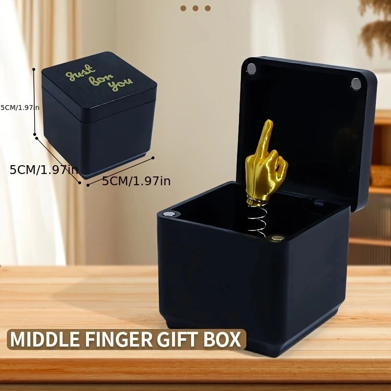 Middle Finger Surprise Gift Box Middle Finger Perfect Prank Hand Pop-Up Gift Box