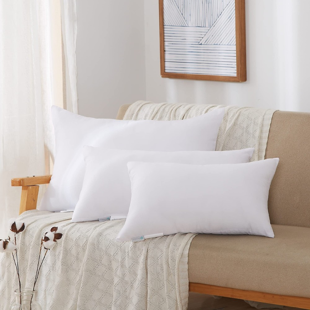 Acanva Premium Throw Pillow Insert Stuffer Decorative Rectangle Cushion 16x26"