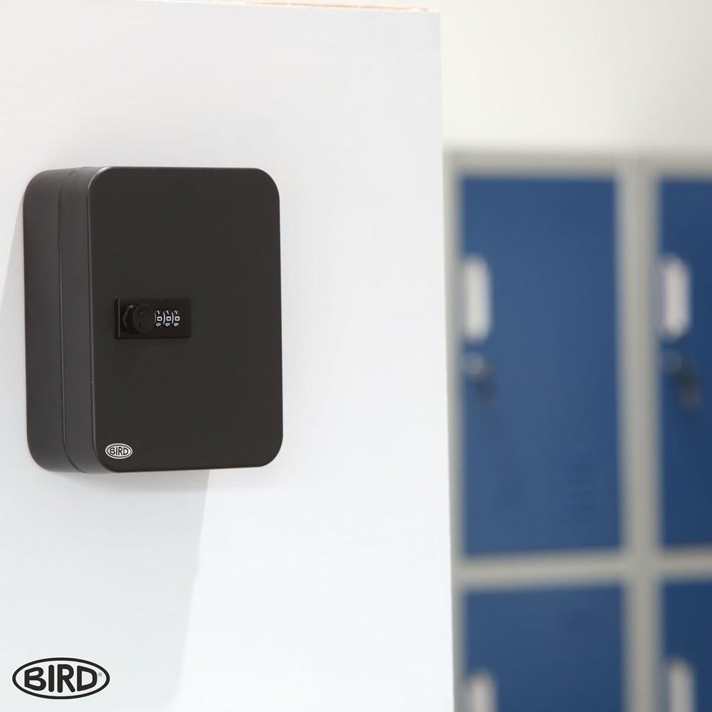 20 Key Storage Lock Box, Wall Mount Key Cabinet with Combination Lock,