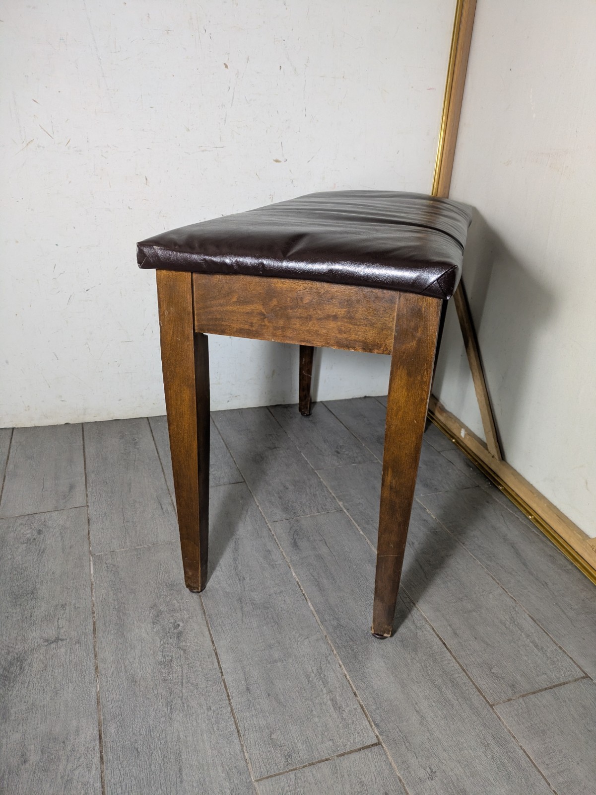 Vintage Manual Arts Furniture MCM Walnut Wood Piano Bench with Lid Storage K78