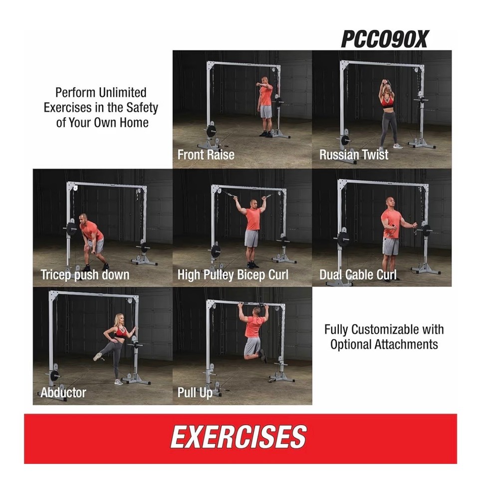 Body-Solid - Powerline Cable Crossover Machine PCCO90X