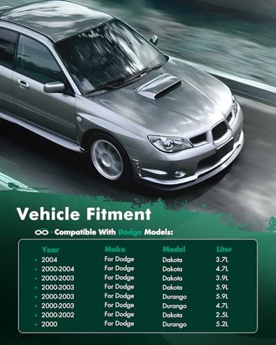 Engine Cooling Radiator Assembly Compatible with Dodge Dakota 2000-2004,