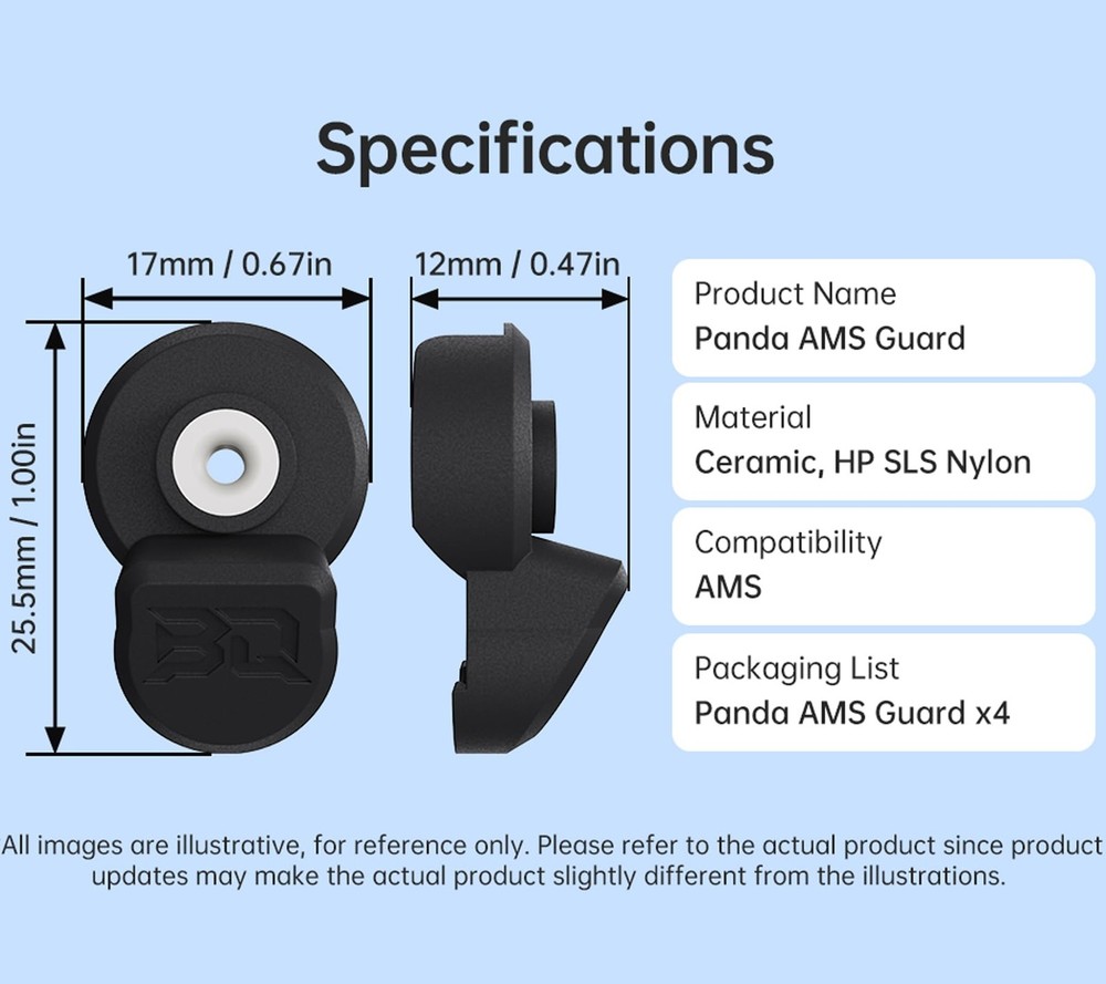 BIQU Panda AMS Guard Ceramic Filament Inlets for Bambu-Lab