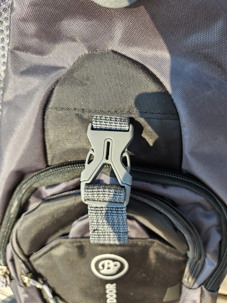 Bobo Outdoor Small Backpack Sling Shoulder Hiking Gray Adjustable